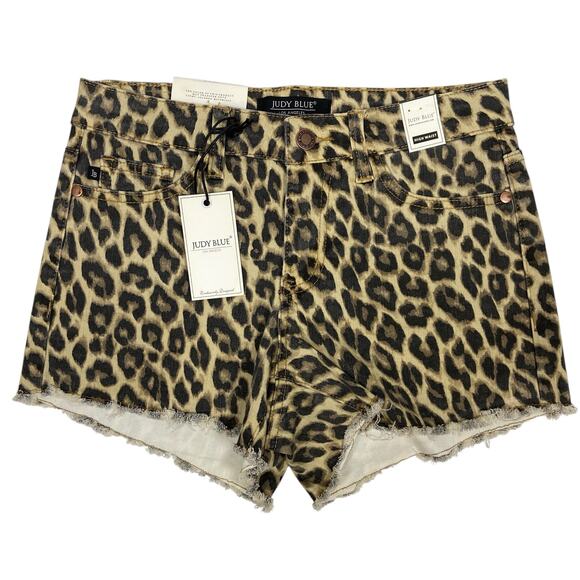Judy Blue Pants - Judy Blue Leopard Animal Print Short Size Small New With Tag